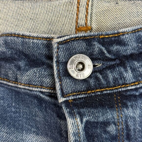 G Star Jeans Mens 38x34 Blue 5620 3D Tapered Medium Wash Stretch Slim Fit Denim - Picture 3 of 16